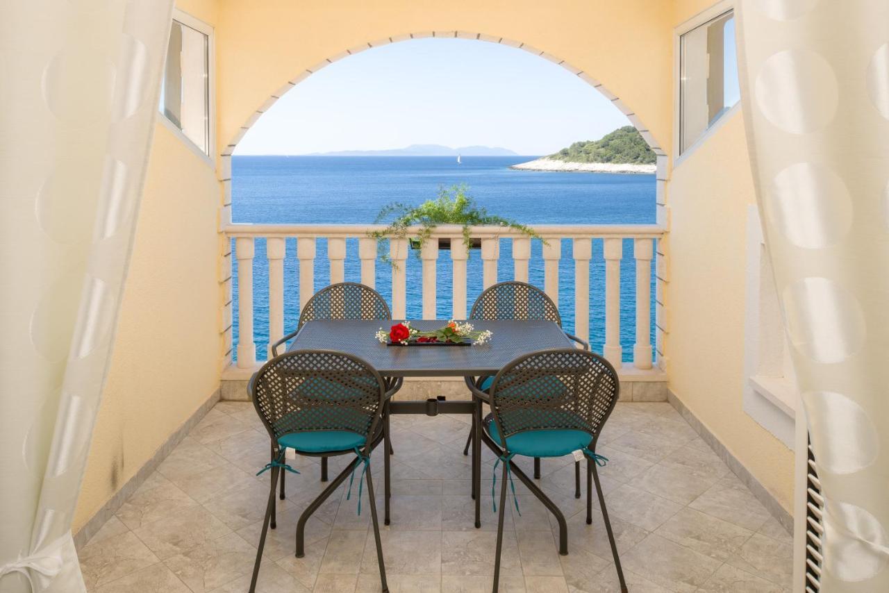 Luxury Bellavista Amazing Sea Holidays With Private Beach & Parking Milna  Dış mekan fotoğraf